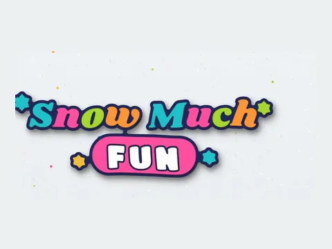 Snow much fun design for iron-on tea towel inspiration, from our Sleepy Christmas Friends SVG Bundle